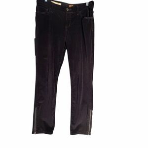 Pilcro and the Letterpress Fit STET Black Corduroy Pants with Zipper Detail Sz29